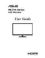 Предварительный просмотр 1 страницы Asus MX27A Series User Manual