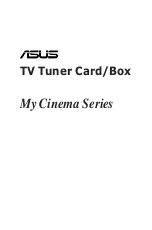 Asus My Cinema U-3000 User Manual preview