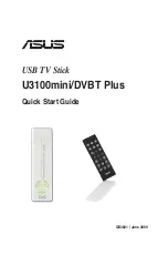 Asus MY CINEMA-U3100 MINI PLUS Quick Start Manual preview