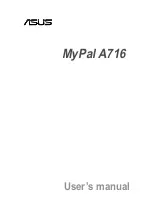 Preview for 1 page of Asus MyPal A716 User Manual