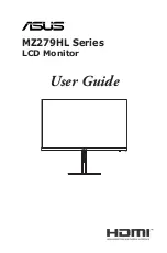 Asus MZ279HL Series User Manual предпросмотр