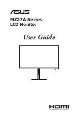 Asus MZ27A Series User Manual preview