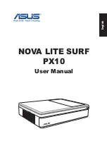 Предварительный просмотр 1 страницы Asus NOVALITE SURF PX10 User Manual