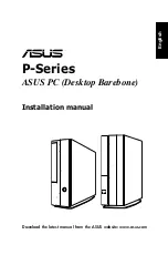 Preview for 1 page of Asus P Series Installation Manual