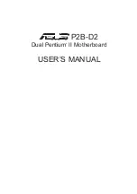 Asus P2B-D2 User Manual preview