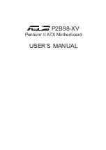 Asus P2B98-XV User Manual preview