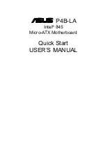 Preview for 1 page of Asus P4B-LA User Manual