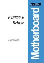 Предварительный просмотр 1 страницы Asus P4P800-E DELUXE User Manual