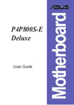 Asus P4P800S-E Deluxe User Manual preview