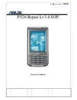 Preview for 1 page of Asus P526 Service Manual