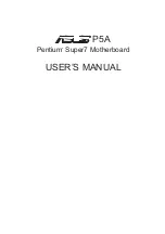 Preview for 1 page of Asus P5A User Manual