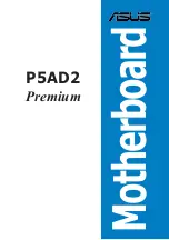 Preview for 1 page of Asus P5AD2 Premium Manual