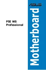 Asus P5E WS PROFESSIONAL User Manual preview