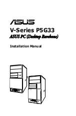 Предварительный просмотр 1 страницы Asus P5G33 V Series Installation Manual