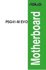 Preview for 1 page of Asus P5G41-M EVO User Manual