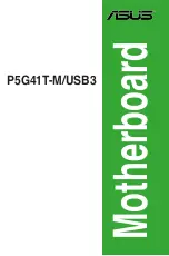 Asus P5G41T-M USB3 User Manual preview