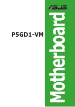 Preview for 1 page of Asus P5GD1-VM Instructions Manual