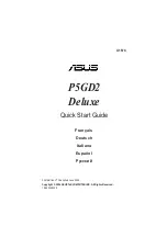 Asus P5GD2 Deluxe (French) Guía De Inicio Rápido preview