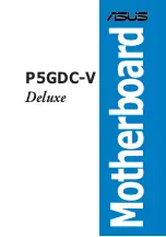 Asus P5GDC-V Deluxe User Manual preview