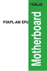 Asus P5KPL-AM EPU User Manual preview