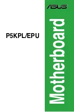 Asus P5KPL EPU User Manual preview