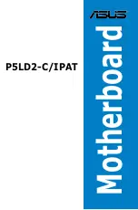 Asus P5LD2-C IPAT User Manual preview