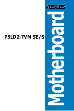 Preview for 1 page of Asus P5LD2-TVM S Manual