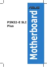 Preview for 1 page of Asus P5N32-E SLI Hardware User Manual