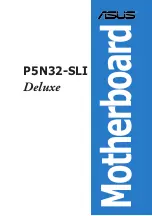 Asus P5N32-SLI SE DELUXE User Manual preview