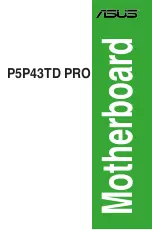 Preview for 1 page of Asus P5P43TD PRO User Manual