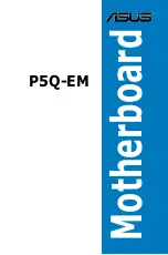 Preview for 1 page of Asus P5Q EM - DO Motherboard - Micro ATX User Manual