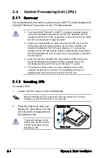 Предварительный просмотр 22 страницы Asus P5V900 Manual