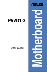 Preview for 1 page of Asus P5VD1-X User Manual