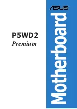 Asus P5WD2 Premium User Manual preview