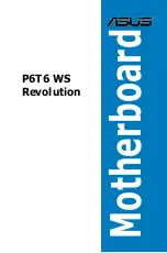 Asus P6T6WS Revolution - Motherboard - ATX User Manual preview