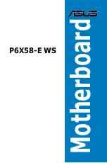 Asus P6X58-E WS User Manual preview