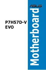 Preview for 1 page of Asus P7H57D-V EVO User Manual