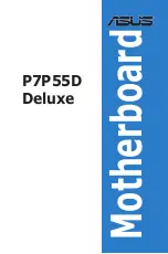 Preview for 1 page of Asus P7P55D Deluxe - Motherboard - ATX User Manual