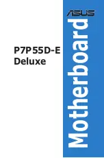 Preview for 1 page of Asus P7P55D-E DELUXE User Manual