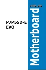 Asus P7P55D-E EVO User Manual preview