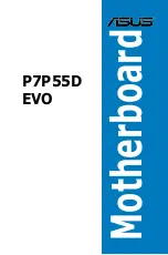 Preview for 1 page of Asus P7P55D EVO User Manual