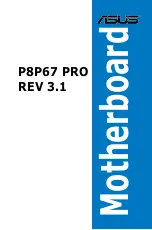 Preview for 1 page of Asus P8H67-V REV 3.0 User Manual