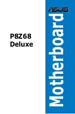 Предварительный просмотр 1 страницы Asus P8Z68 DELUXE User Manual