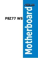 Preview for 1 page of Asus P8Z77 WS User Manual