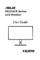 Preview for 1 page of Asus PA32UCR Series User Manual