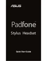 Asus Padfone Stylus Headset Quick Start Manual preview