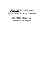 Preview for 1 page of Asus PCI-DA2100 User Manual