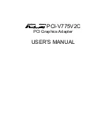 Asus PCI-V775V2C User Manual preview