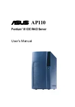 Asus Pentium III IDE RAID Server AP110 User Manual preview