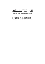 Asus Pentium Motherboard TX97-LE User Manual preview